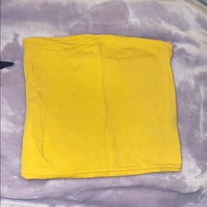 Brandy Melville yellow/golden crop top!!